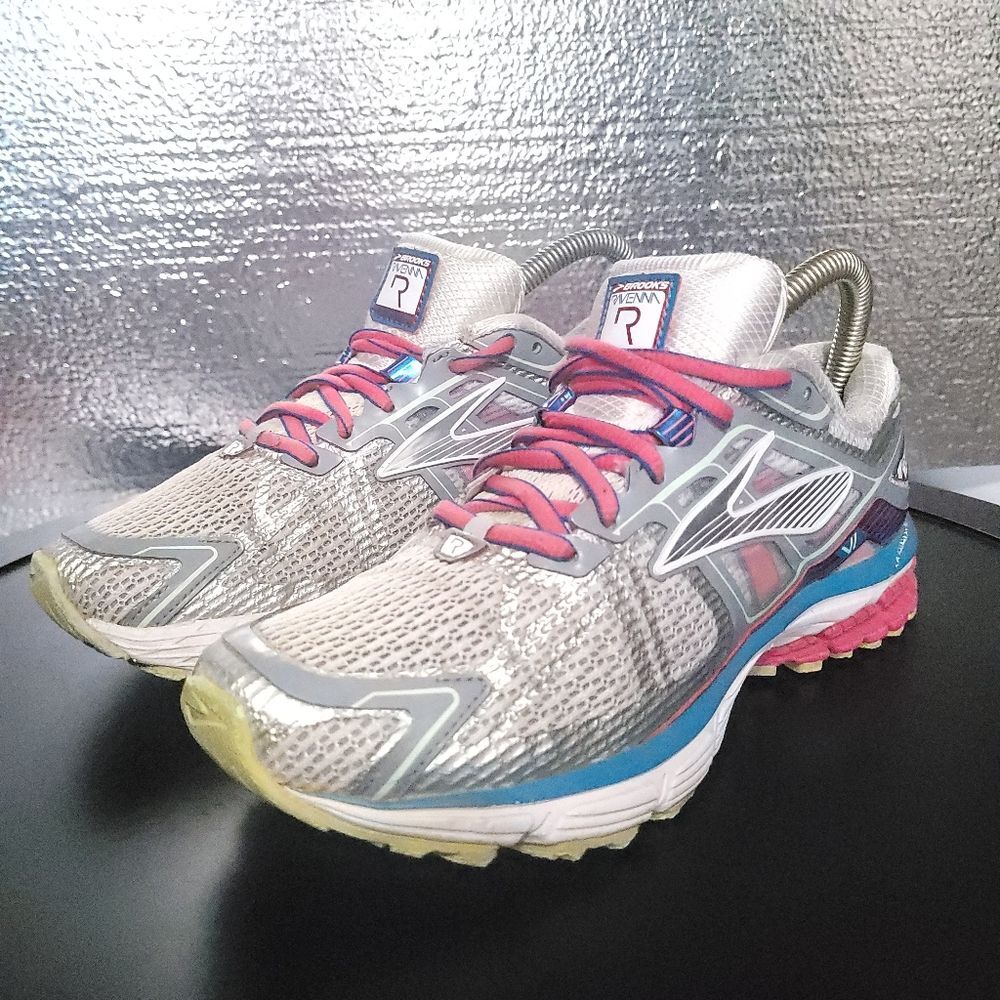 Brooks Women's Brooks Ravenna 6 Raspberry Paradise Gray Running Shoes 7.5 B - Picture 2 of 13